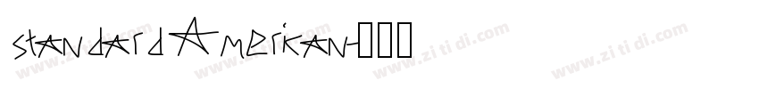 standard American字体转换